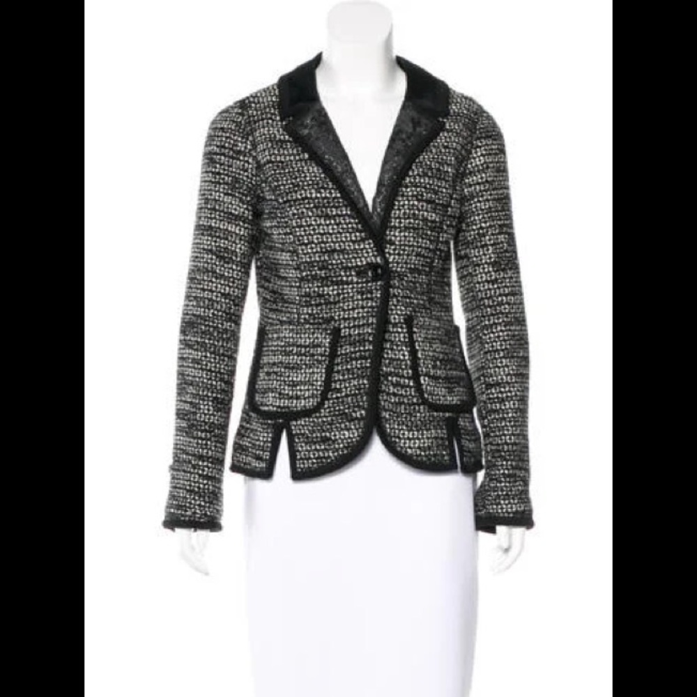 Chris Benz Boucle Wool/Cashmere Jacket